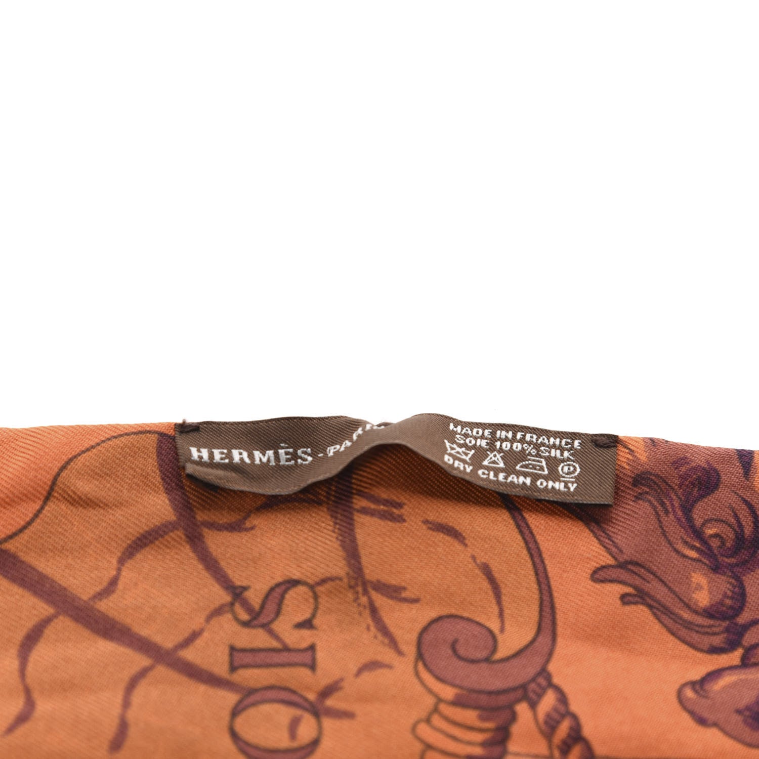 Hermes Silk Pavois Twilly Orange 2 of 2