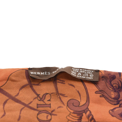 Hermes Silk Pavois Twilly Orange 2 of 2