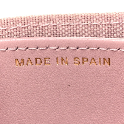 Chanel Caviar Quilted Studded CC Flap Card Holder Light Pink 7 of 10