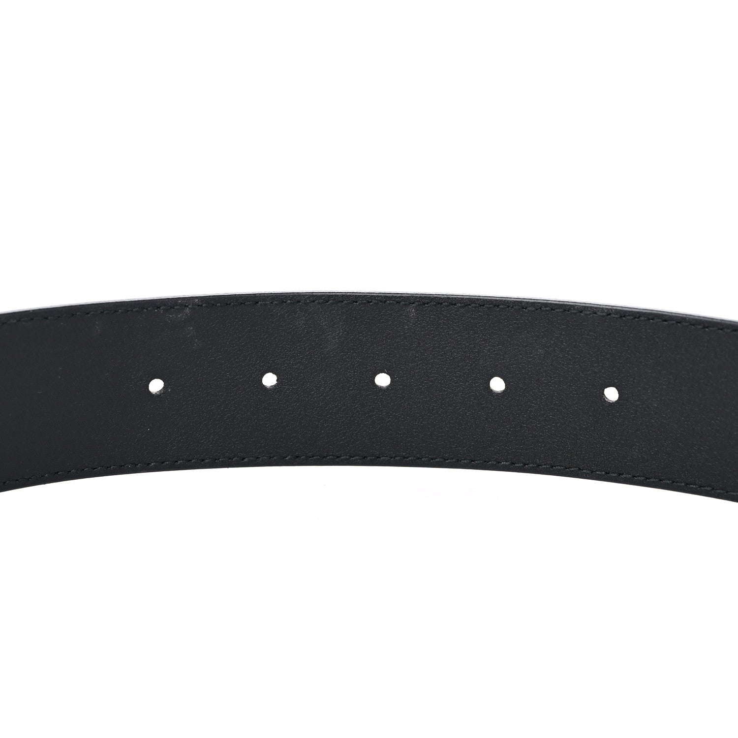 Gucci Moon Calfskin Pearl Double G 40mm Belt 85 34 Black Cream 4 of 5