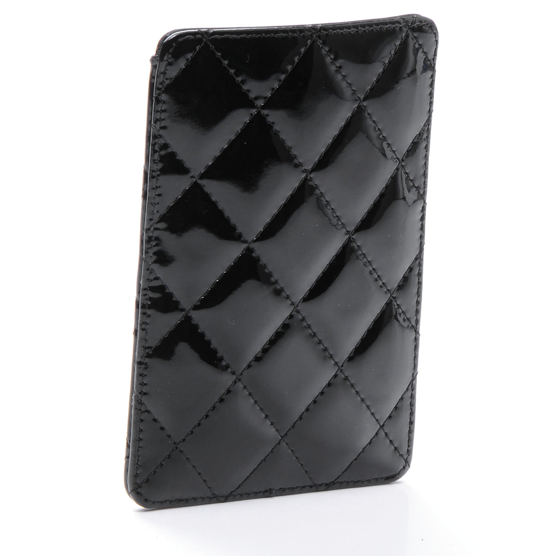 Chanel Patent Quilted iPhone 4 Case Black 3 of 8