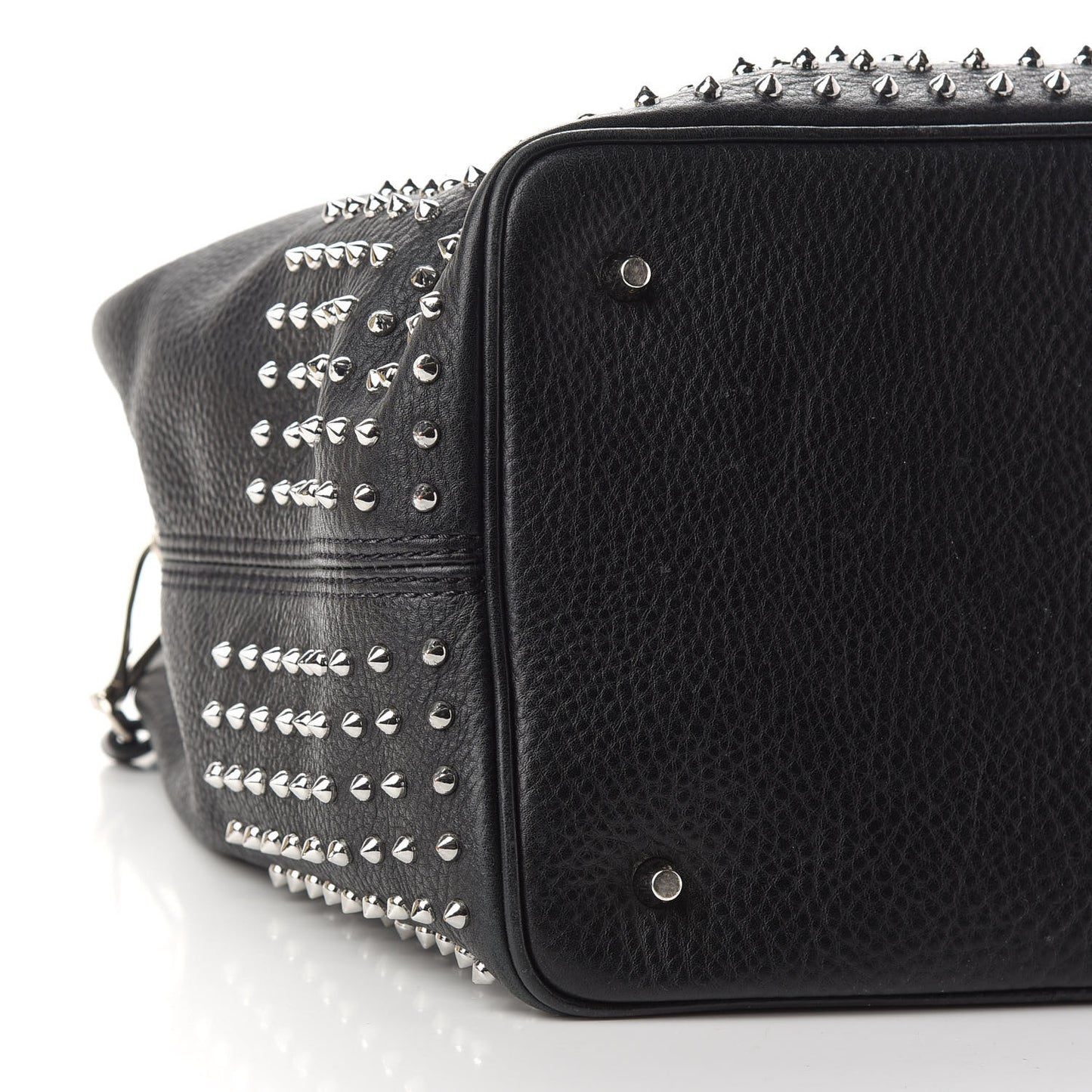 Calfskin Studded Medium Susanna Hobo Black