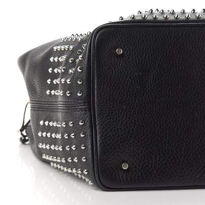 Burberry Calfskin Studded Medium Susanna Hobo Black 7 of 8