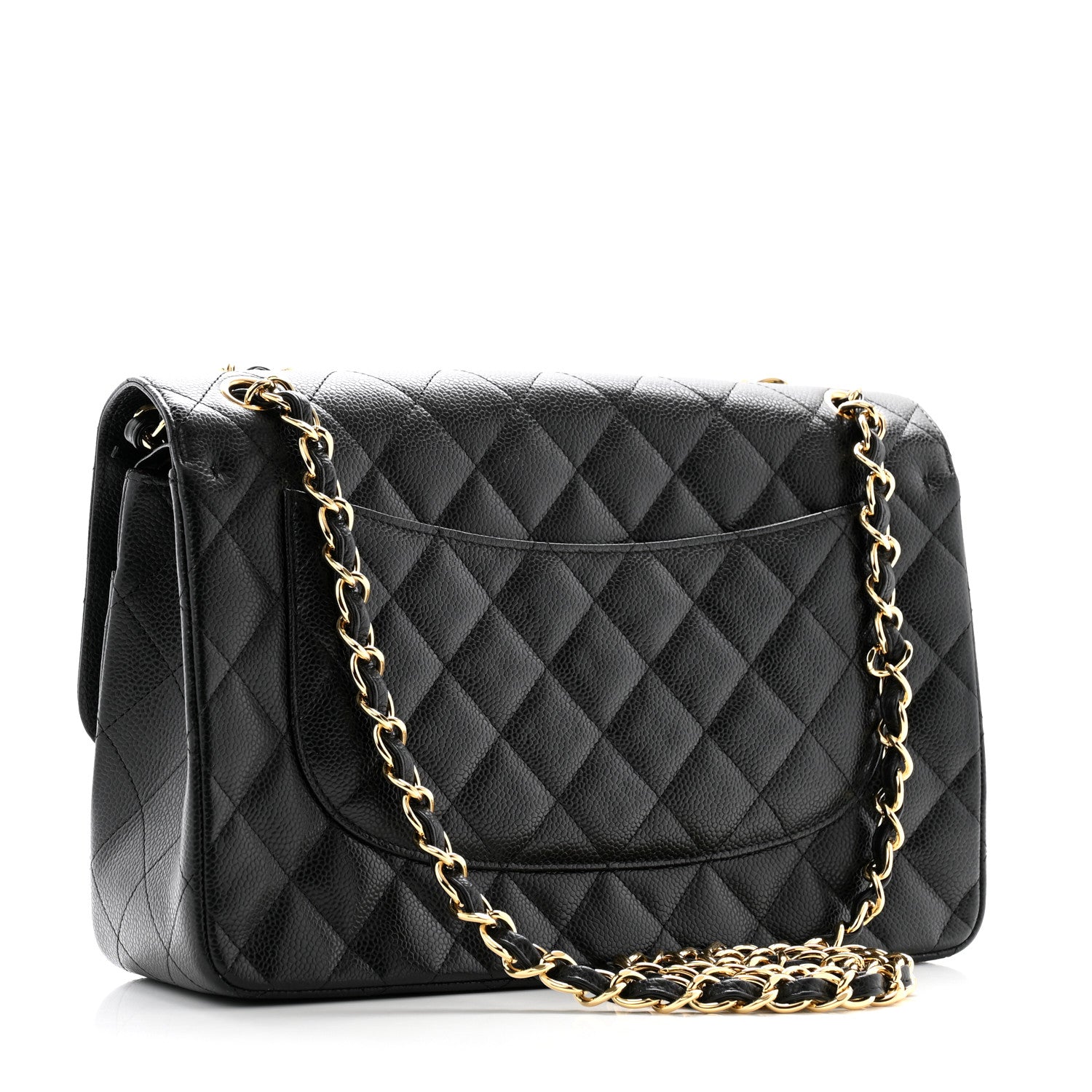 Chanel Caviar Quilted Jumbo Double Flap Black 3 of 10