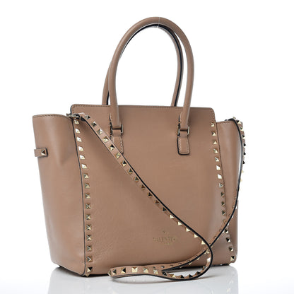 Valentino Garavani Vitello Rockstud Double Handle Tote Alpaca 3 of 14