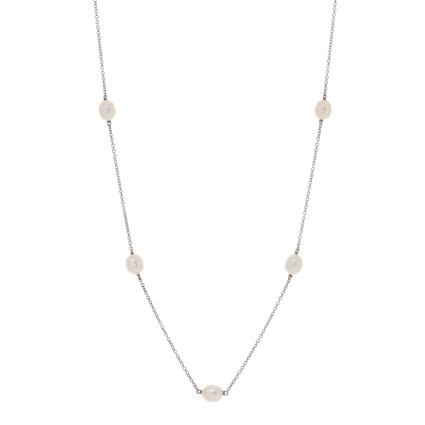 Sterling Silver Pearl Elsa Peretti Pearls By The Yard Necklace