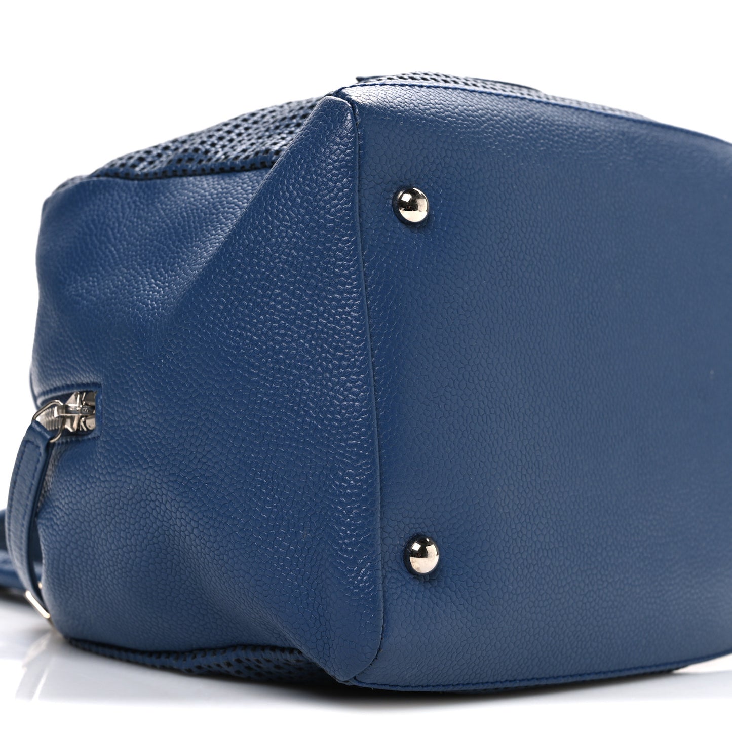 Caviar Perforated Bowler Blue