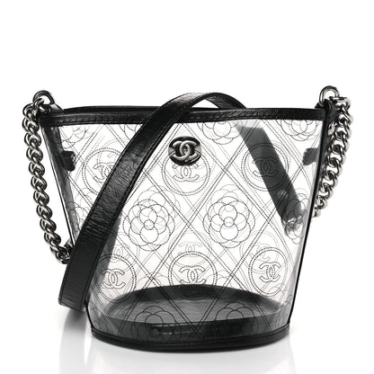 Chanel Crumpled Calfskin PVC Bucket Bag Black 1 of 10
