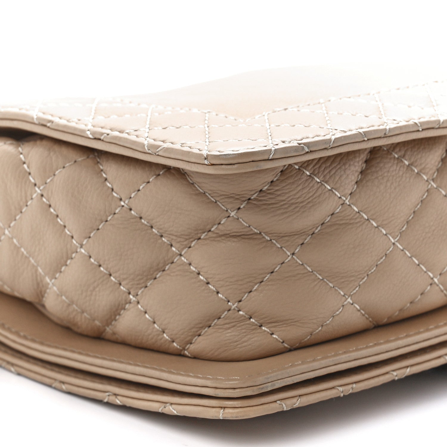 Chanel Calfskin Medium Boy Reverso Flap Beige Clair 11 of 12