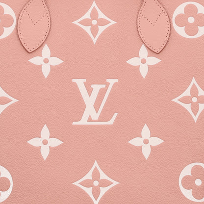 Louis Vuitton Empreinte Monogram Giant Neverfull MM Trianon Pink Cream 7 of 9