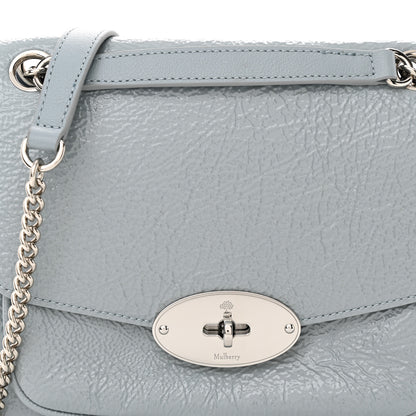 Mulberry Spongy Patent Calfskin Small Darley Shoulder Bag Cloud Blue 7 of 10