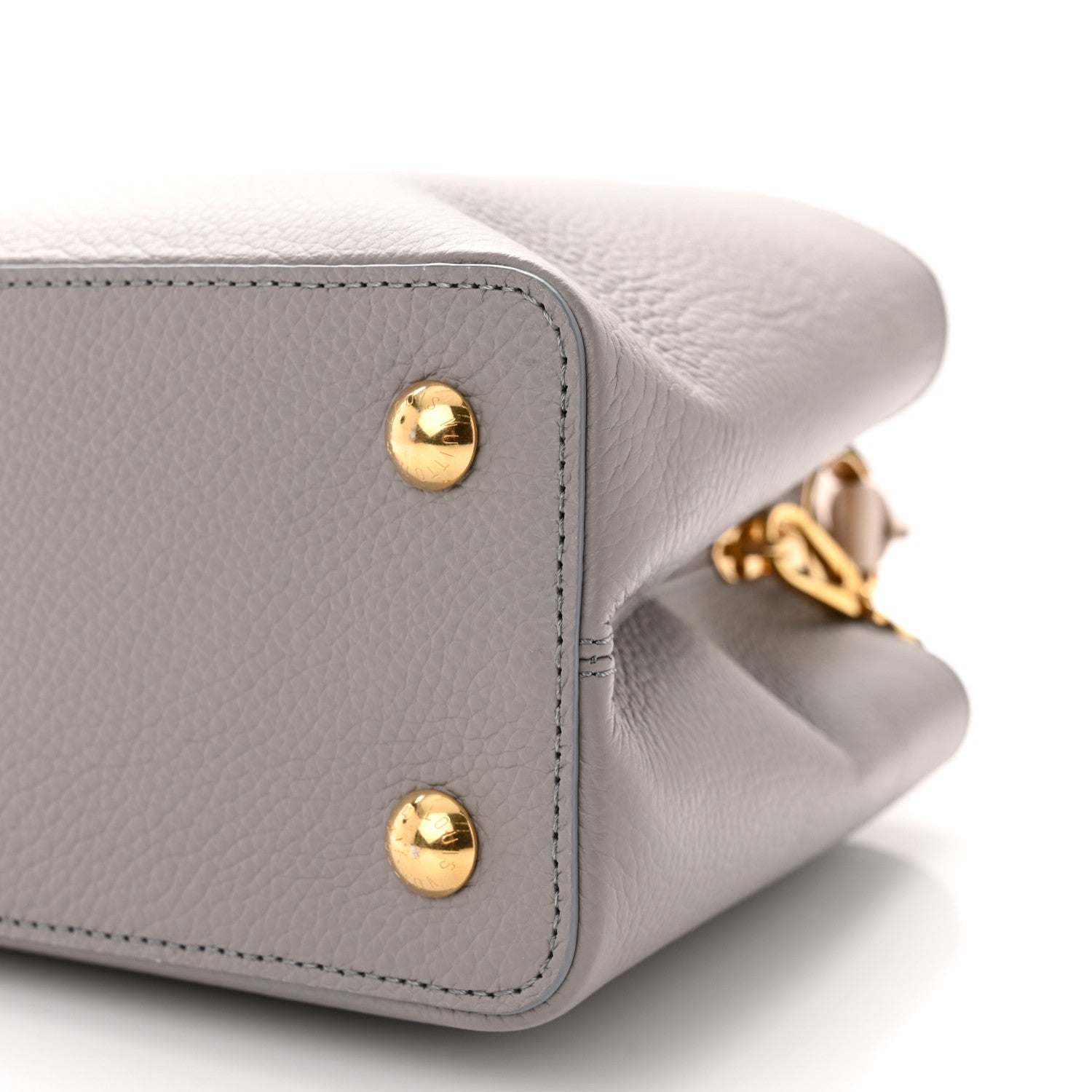 Louis Vuitton Taurillon Capucines MM Steeple Gray 9 of 9