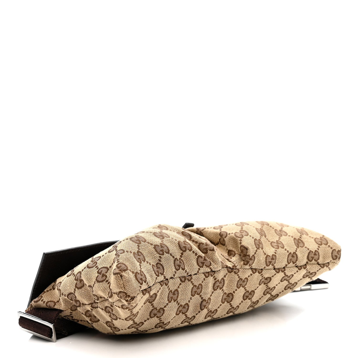 Gucci GG Monogram Double Pocket Belt Bag Dark Brown 3 of 11
