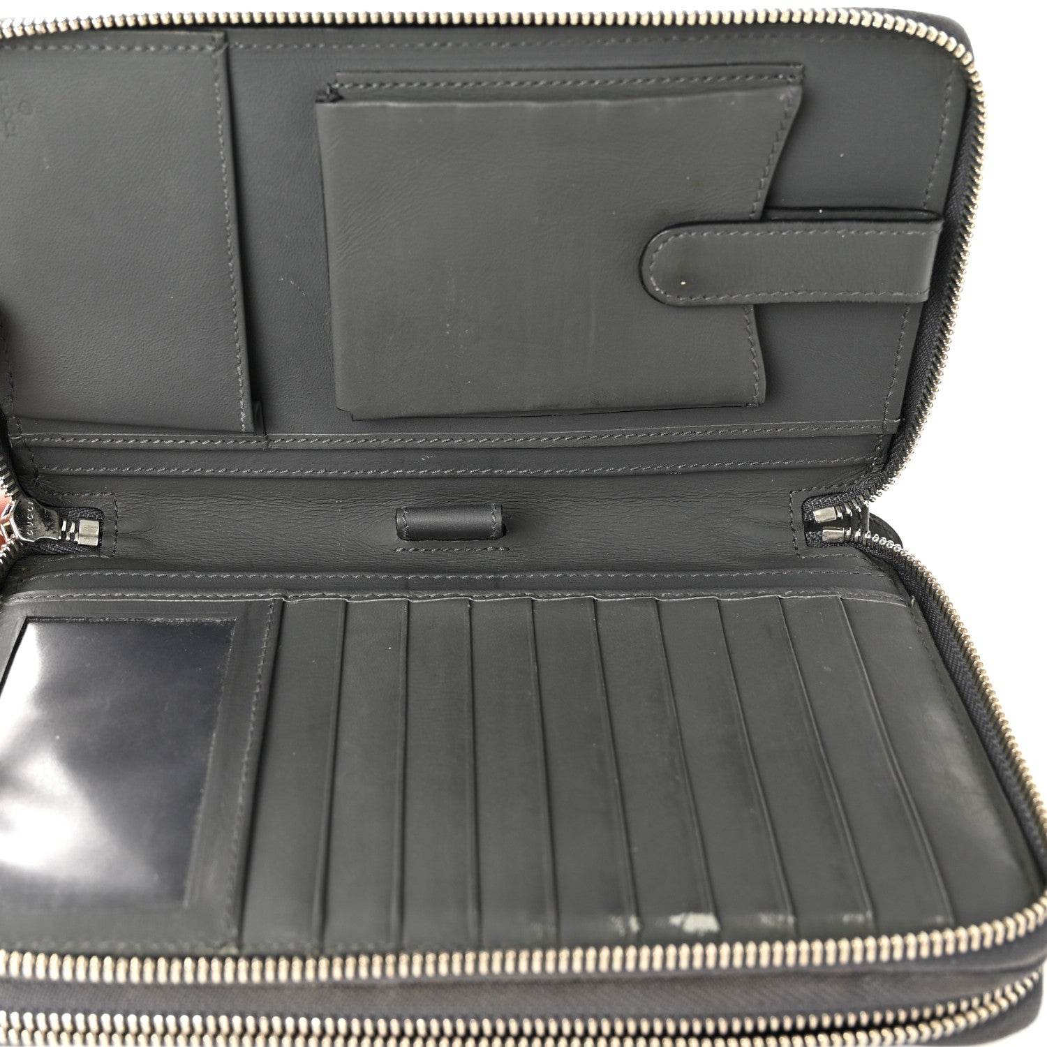 Gucci Guccissima Signature Travel Document Case Grey 6 of 10