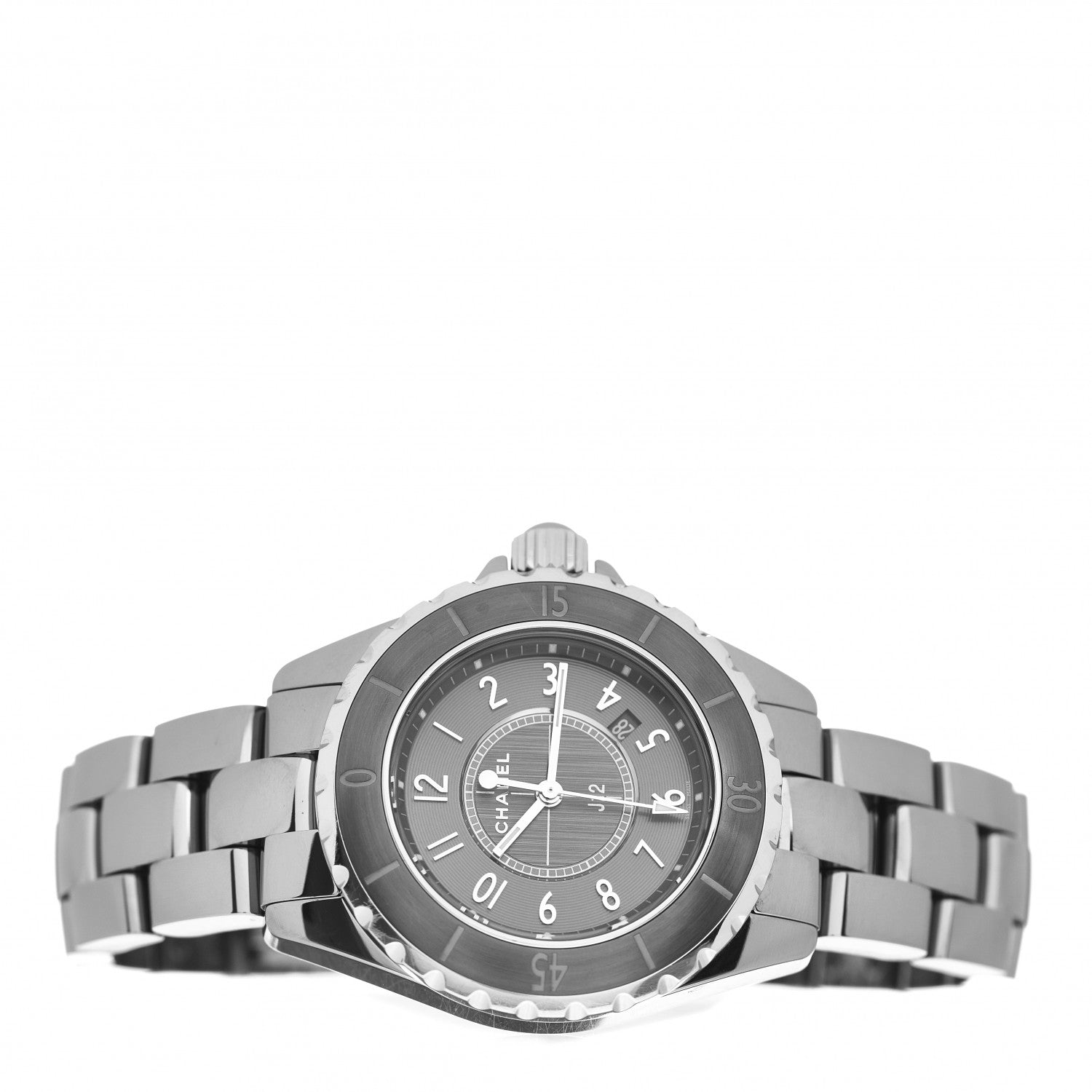 Chanel Titanium Ceramic 33mm J12 Chromatic Quartz Watch 2 of 5