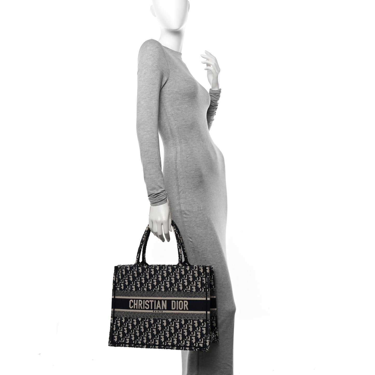Oblique Medium Book Tote Blue Multicolor