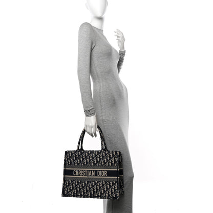 Christian Dior Oblique Medium Book Tote Blue Multicolor 2 of 10