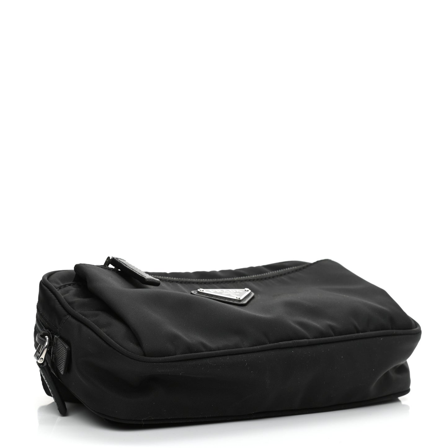 Tessuto Nylon Saffiano Belt Bag Black