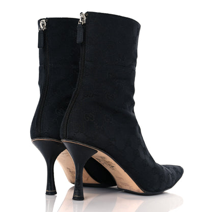 Gucci Monogram Tess S Gomma Boots 8.5 Black 4 of 12