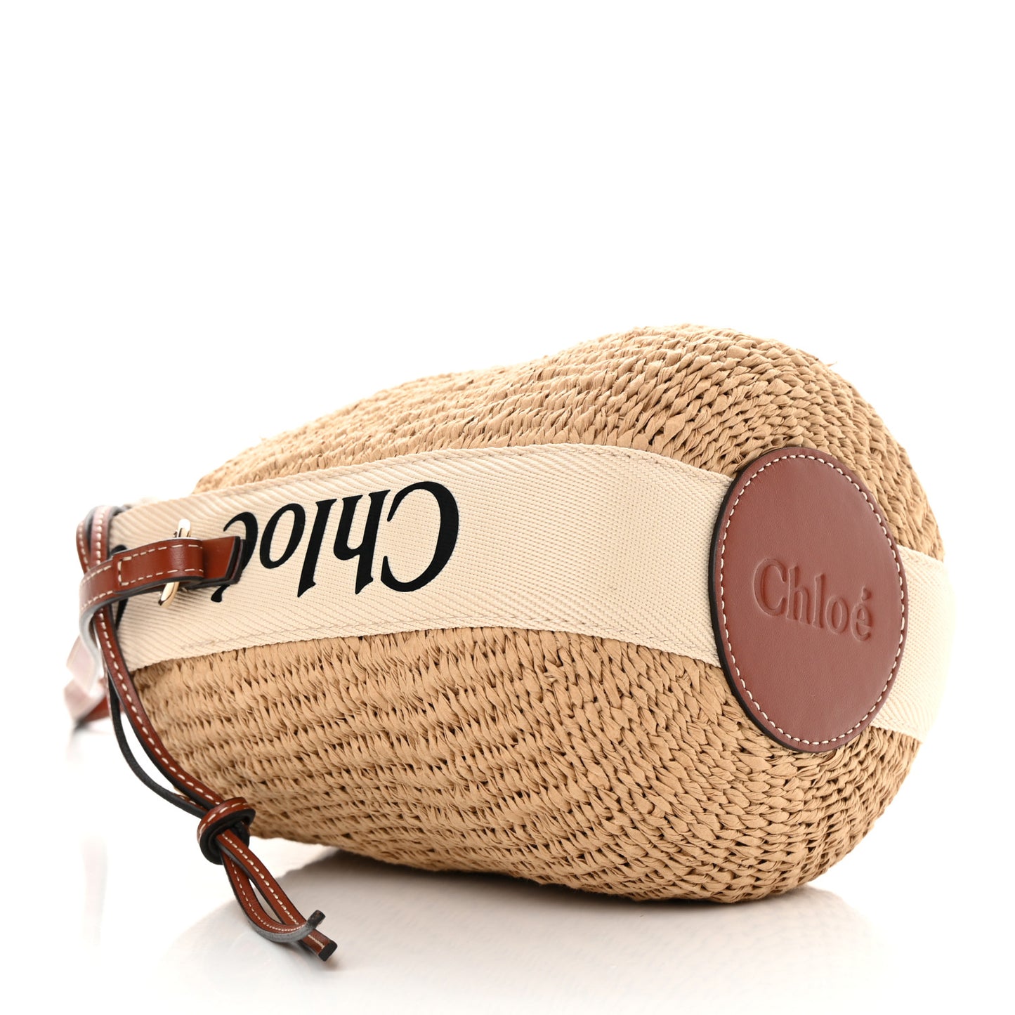 Natural Woven Fiber Small Woody Basket