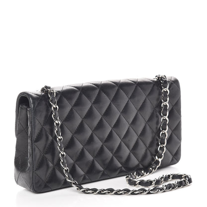 Chanel Lambskin Quilted East West Flap Black 3 of 17