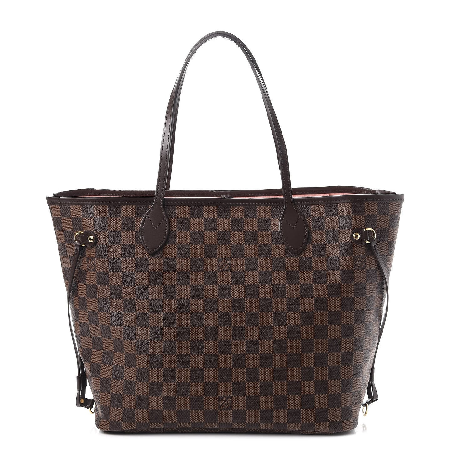 Damier Ebene Neo Neverfull MM Rose Ballerine