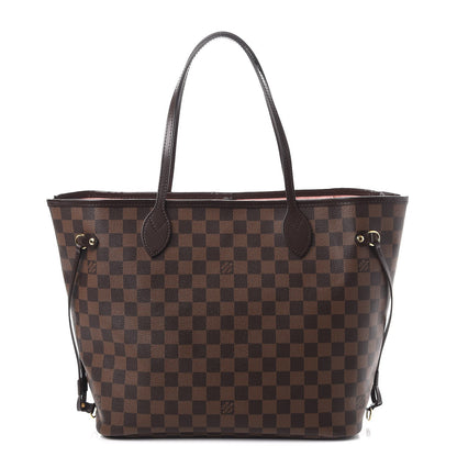 Louis Vuitton Damier Ebene Neo Neverfull MM Rose Ballerine 1 of 8