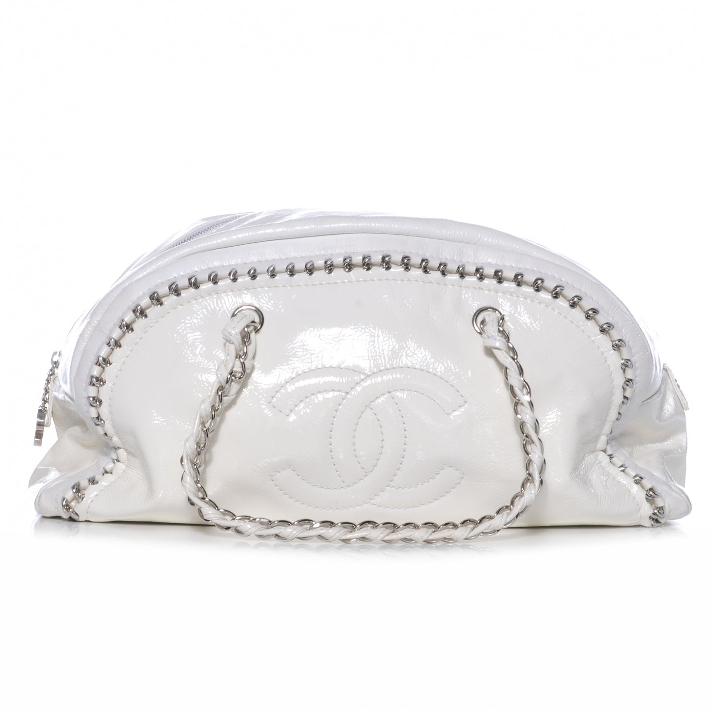 Patent Luxe Ligne Large Bowler White