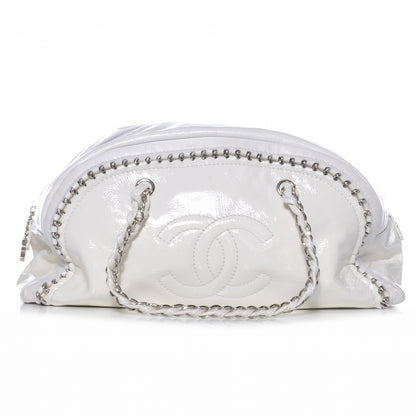 Chanel Patent Luxe Ligne Large Bowler White 1 of 7