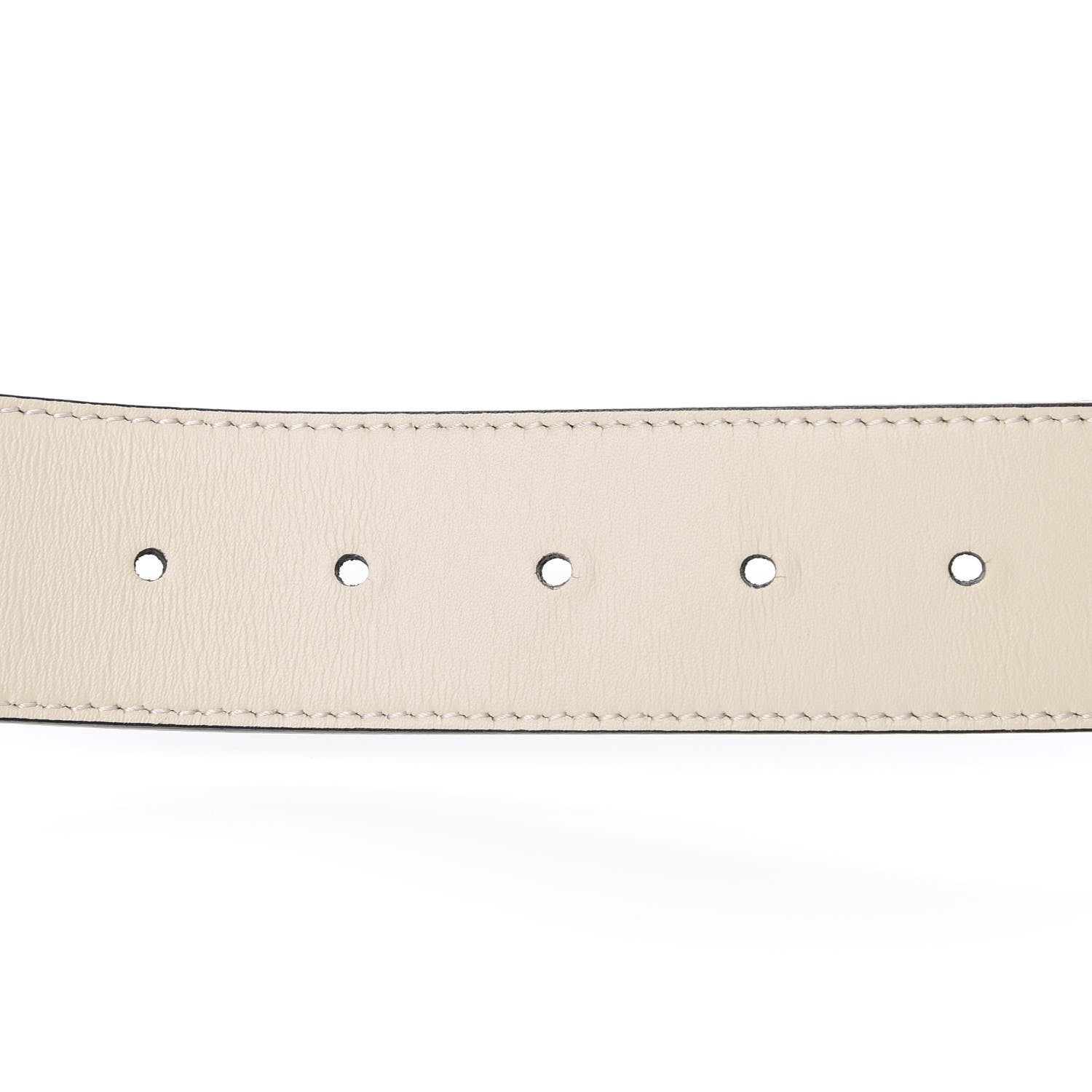 Gucci Calfskin Queen Margaret Bee Belt 85 34 White 4 of 6