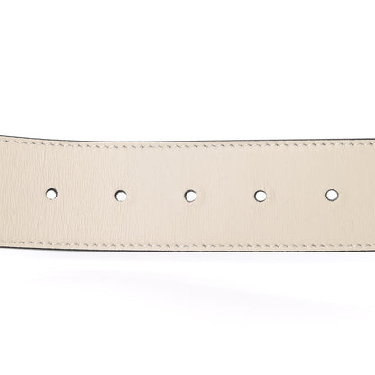 Gucci Calfskin Queen Margaret Bee Belt 85 34 White 4 of 6