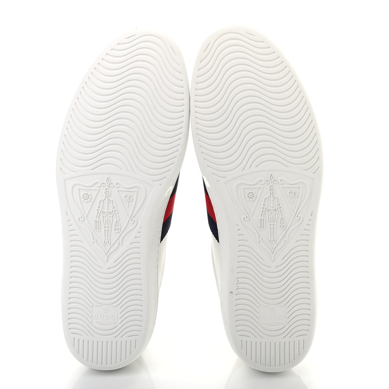 Gucci Calfskin Nappa Web LOVED Embroidered Mens Ace Sneakers 9 White Red Flame Notte 5 of 8