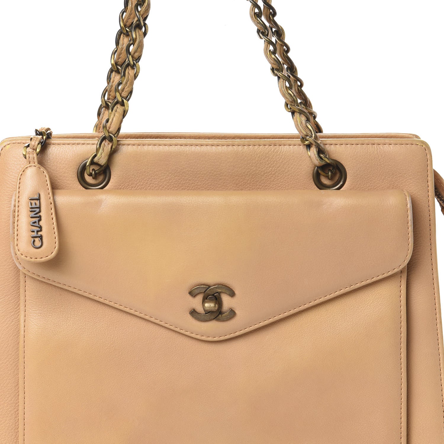 Chanel Calfskin Shopping Tote Beige 22 of 23