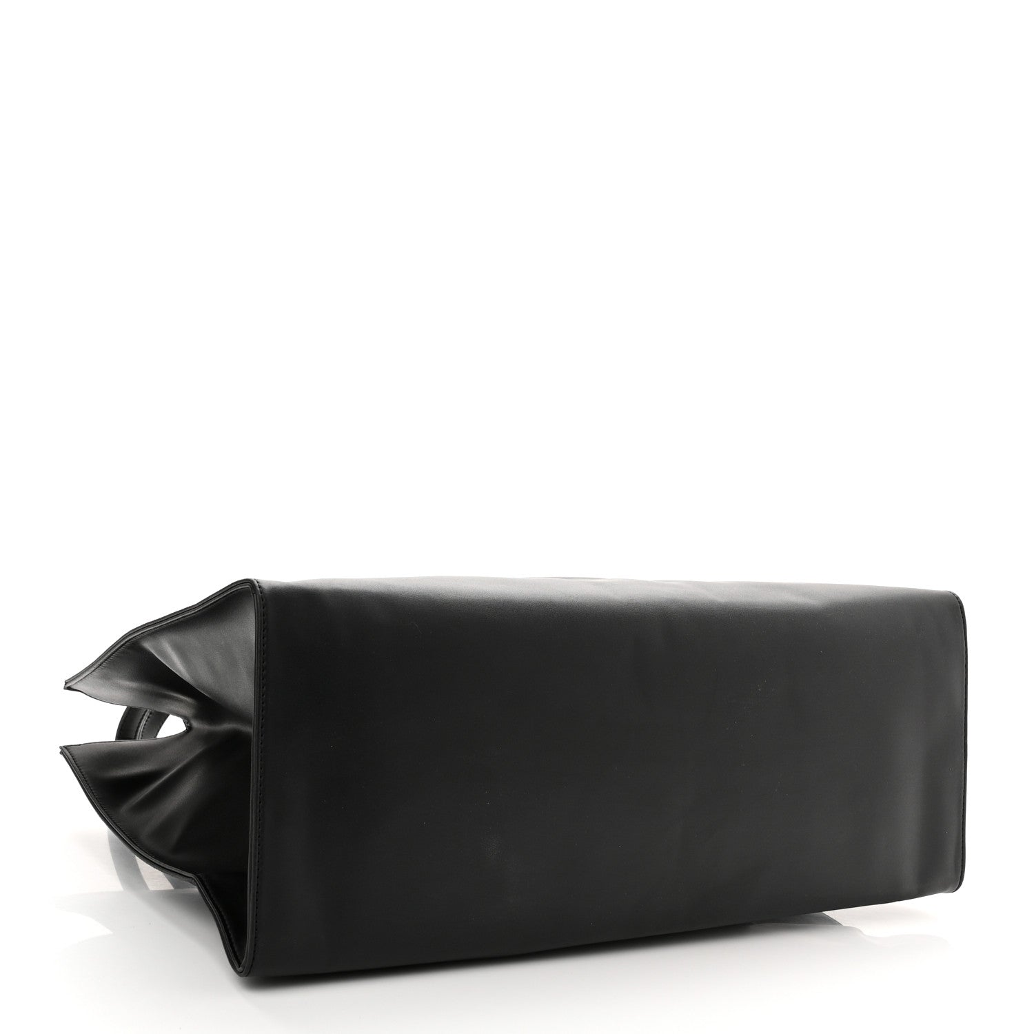 Telfar Vegan Leather Large Shopping Bag Black 4 of 10