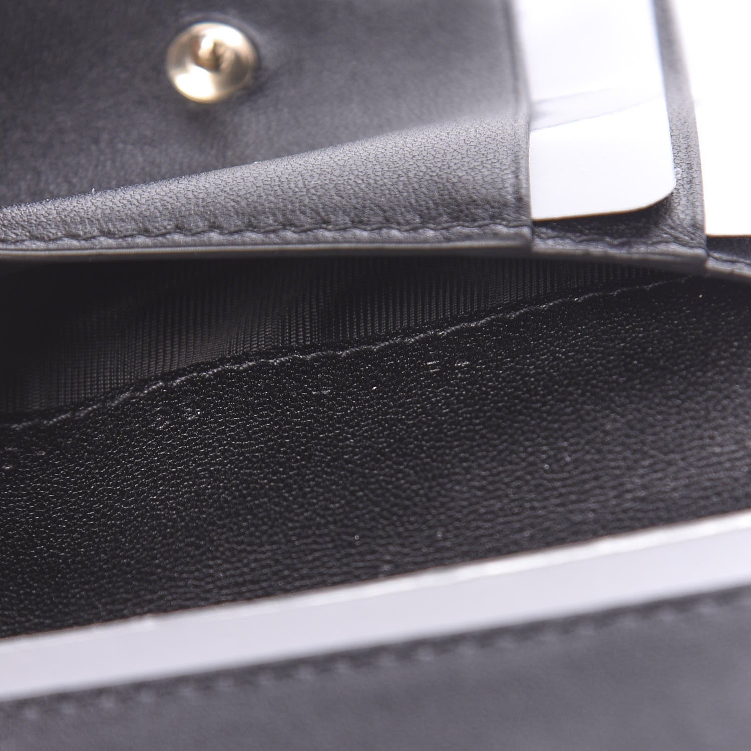 Christian Dior Lambskin Cannage Small Lady Dior Flap Card Holder Black 7 of 8