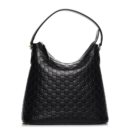 Gucci Guccissima Linea A Hobo Black 1 of 8