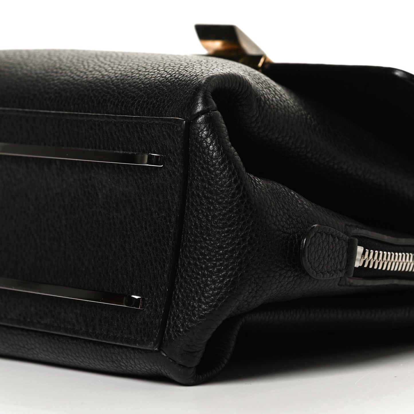 Grained Calfskin Le Dix Mini Soft Cartable Crossbody Black