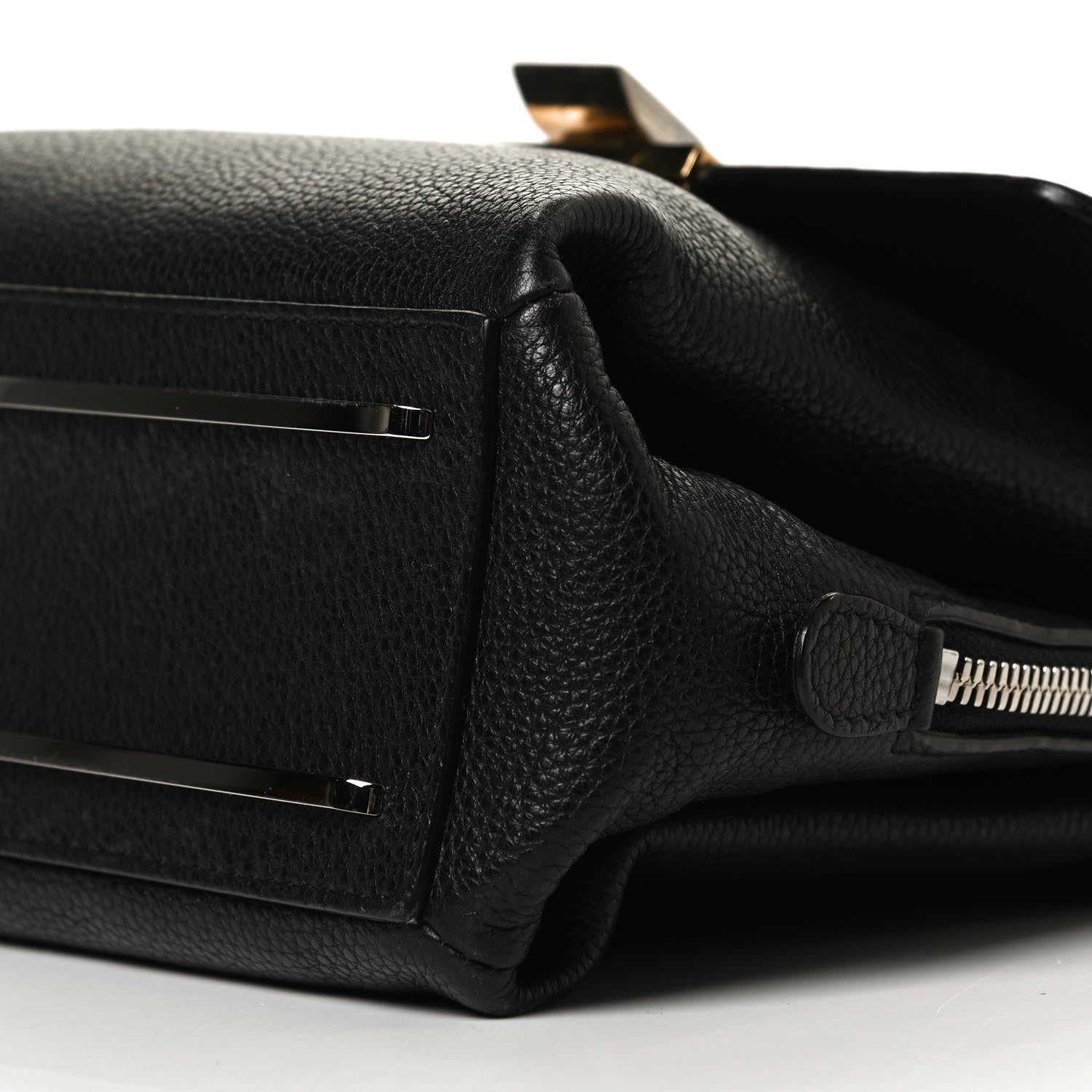 Balenciaga Grained Calfskin Le Dix Mini Soft Cartable Crossbody Black 9 of 14
