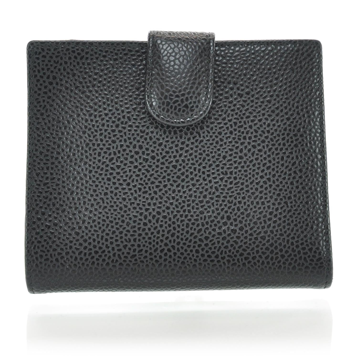 Chanel Caviar Compact CC Bi-Fold Wallet Black 3 of 9