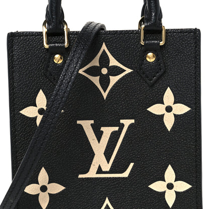 Louis Vuitton Empreinte Monogram Giant Petit Sac Plat Black Beige 7 of 9