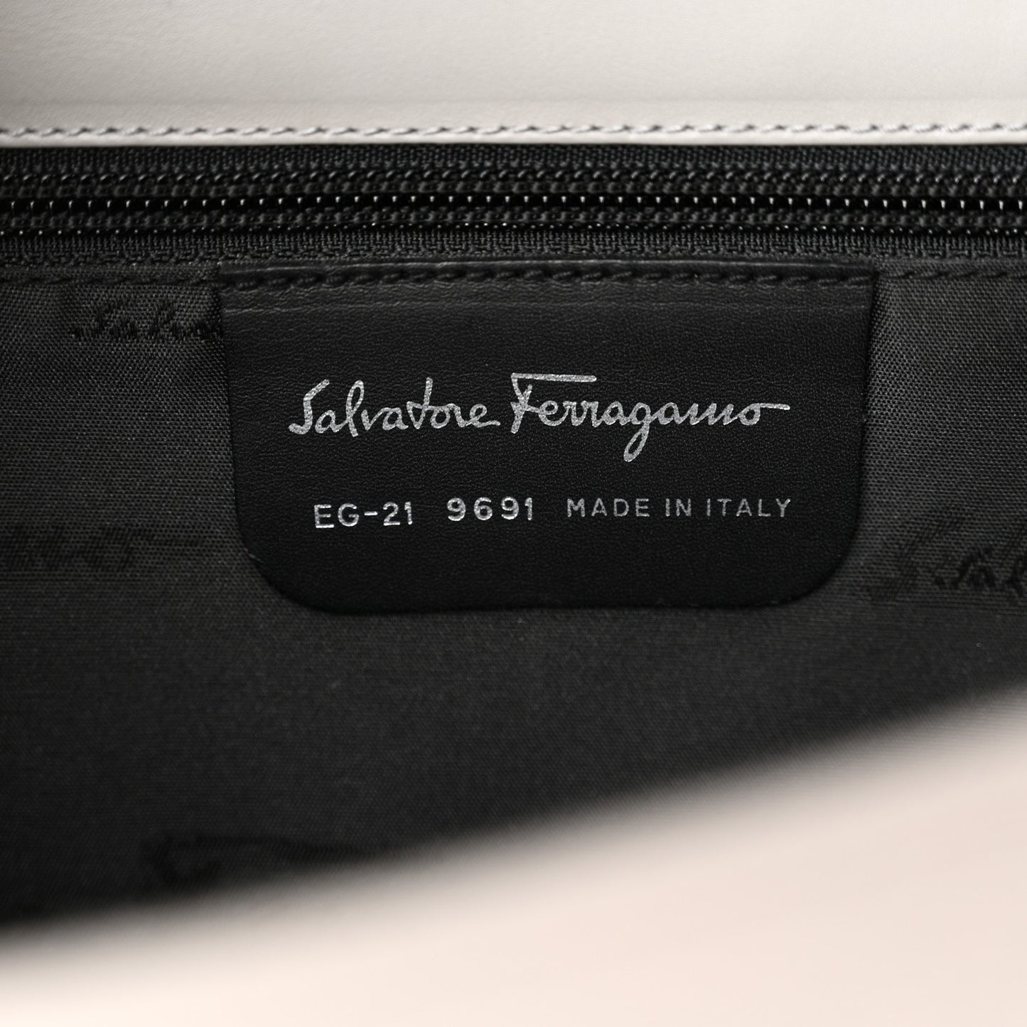 Fabric Gancini Shoulder Bag Grey