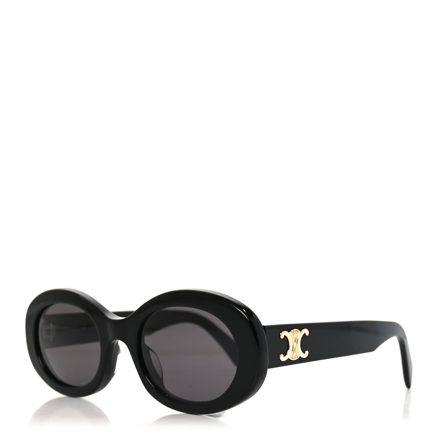 Celine Acetate Triomphe 01 Sunglasses CL 40194U Black 1 of 7