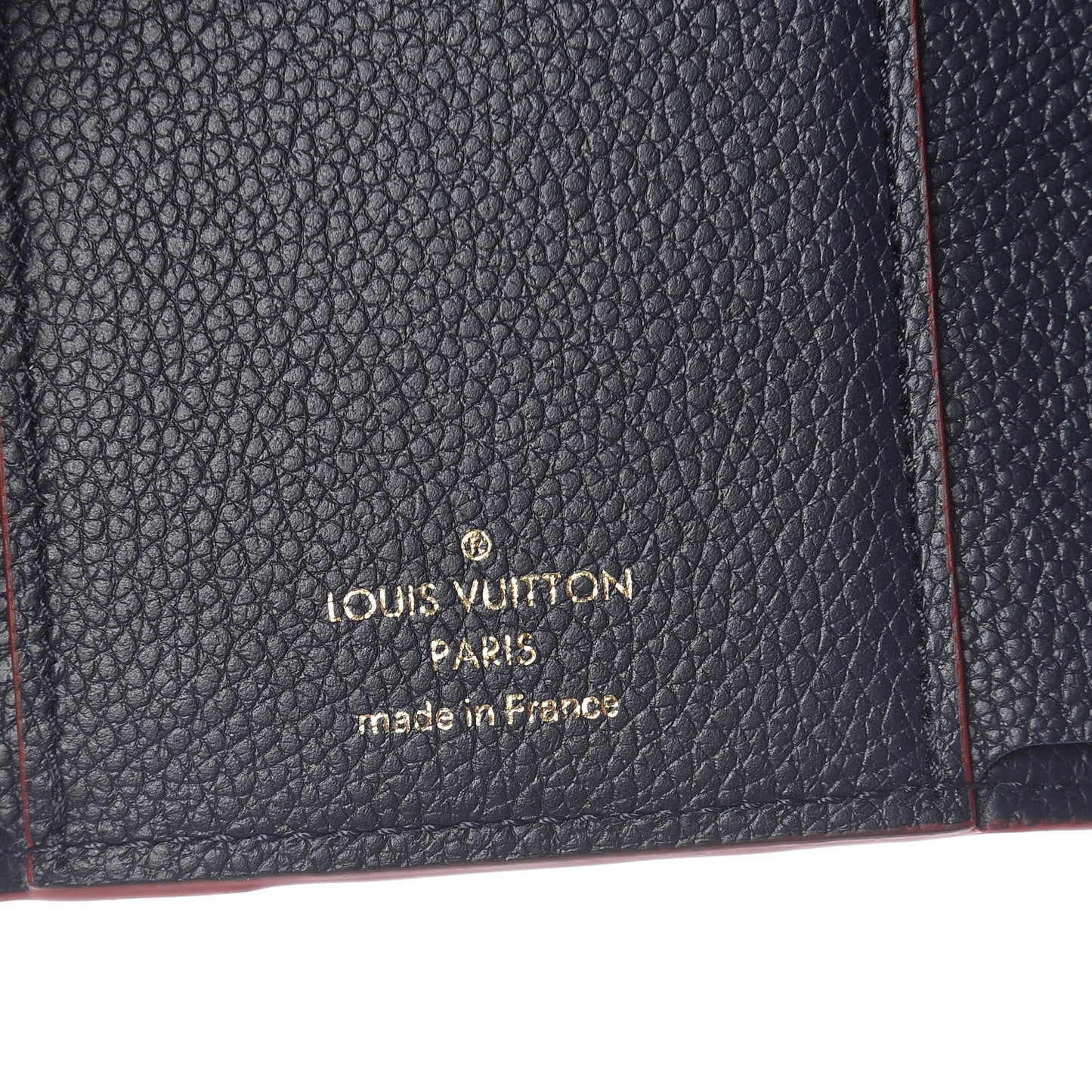 Empreinte Victorine Wallet Marine Rouge