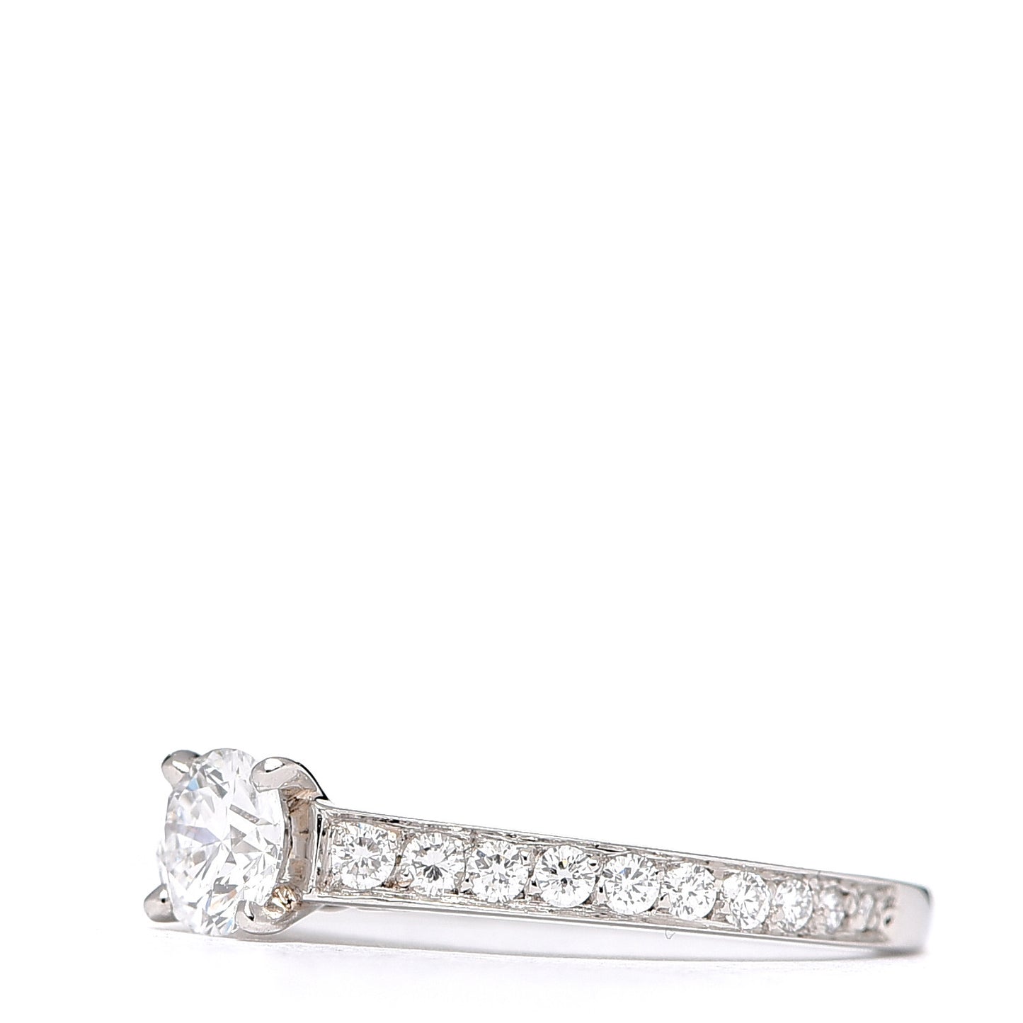 Platinum Diamond .40ct Solitaire 1895 Engagement Ring 49 4.75