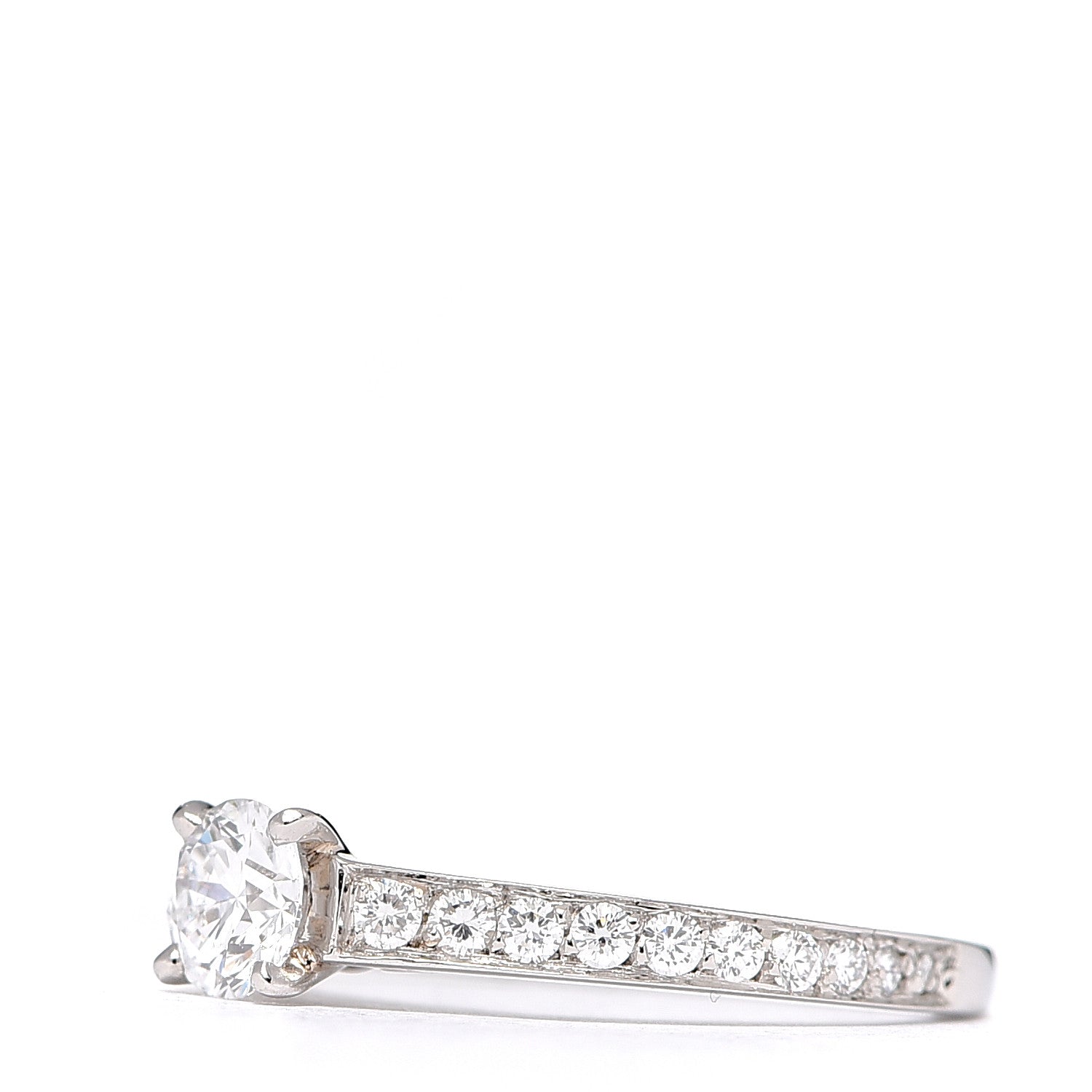 Cartier Platinum Diamond .40ct Solitaire 1895 Engagement Ring 49 4.75 3 of 5