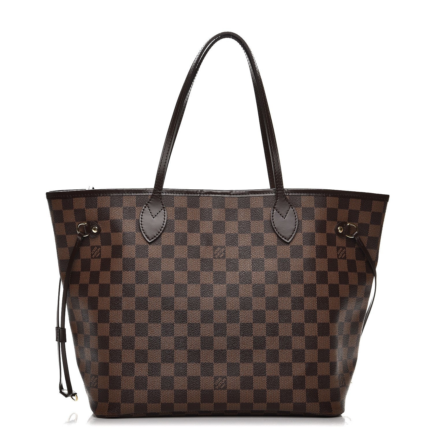 Louis Vuitton Damier Ebene Neo Neverfull MM Rose Ballerine 1 of 12