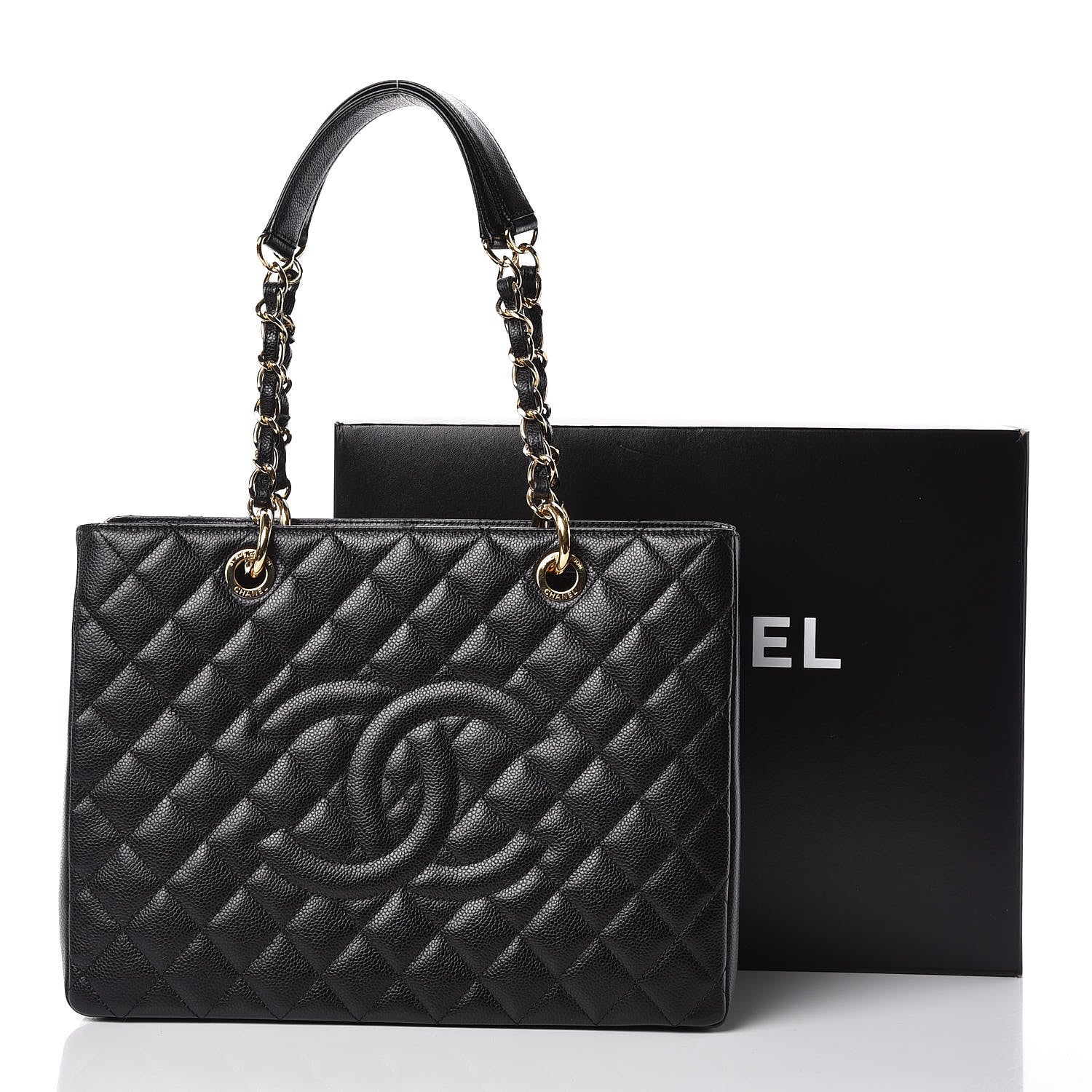 Chanel Caviar Quilted Grand Shopping Tote GST Black 11 of 11