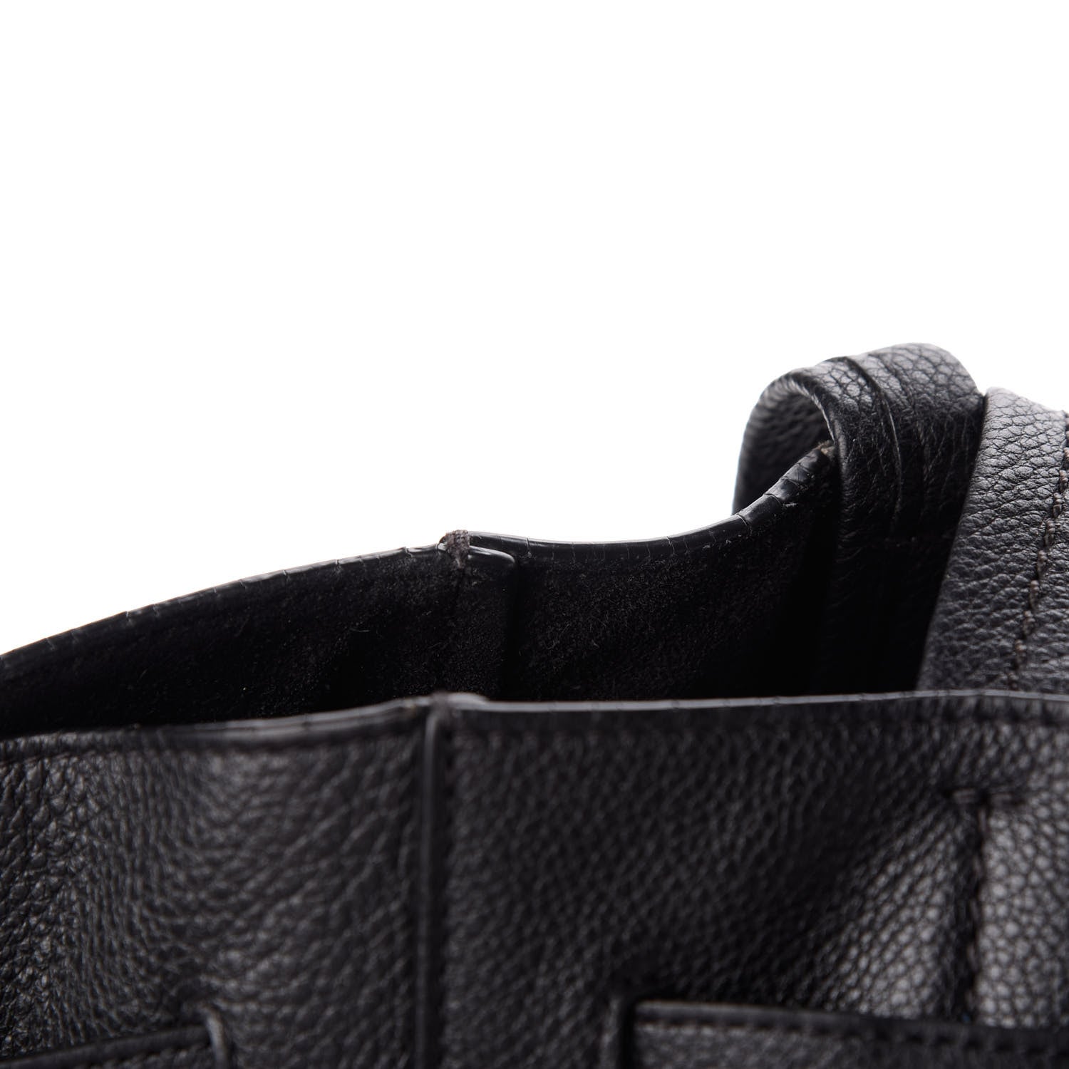 Celine Soft Grained Calfskin Small Belt Cabas Phantom Black 12 of 13