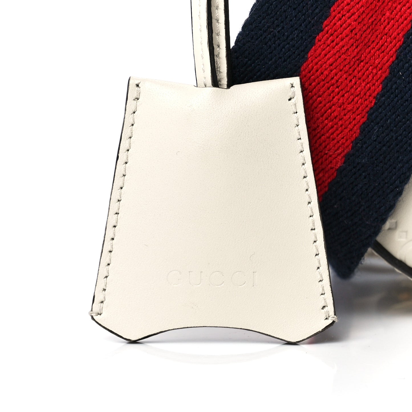 Guccissima Web Medium Padlock Messenger Shoulder Bag White