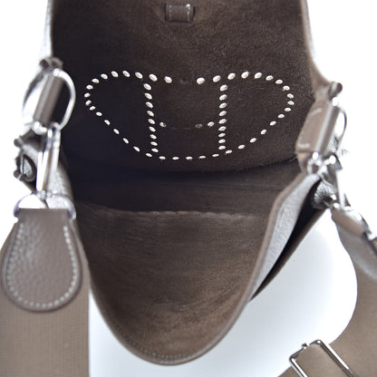 Hermes Taurillon Clemence Evelyne III GM Etoupe 5 of 10